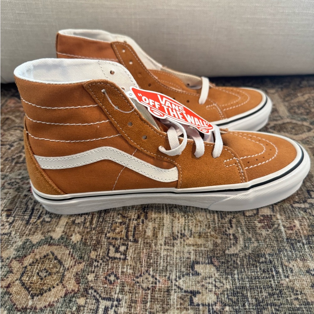 Vans Sk8-Hi High-Top Sneakers (Golden Brown)
